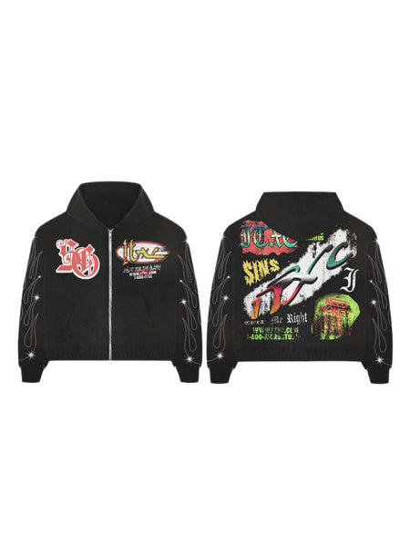 “Essential Wear” Zip-up hoodie